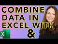 Combine Data From Multiple Cells into One Cell (Create ID Number in Excel)