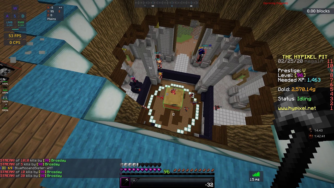 Hypixel Pit, BrosDay using bots to farm kills. - YouTube