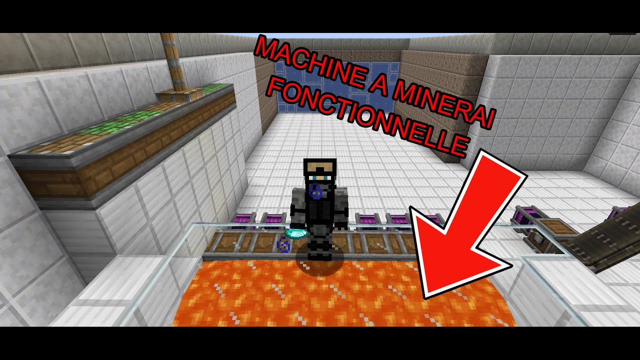 Minecraft machine a minerai fonctionnelle - YouTube