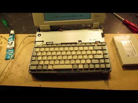 DOS computer Toshiba T 1910 (late 1980's) brought to life again and use it in electronics