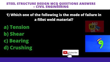 Steel Structure Design Questions Answers MCQ Viva Civil Engineering#steelstructure#civilengineering
