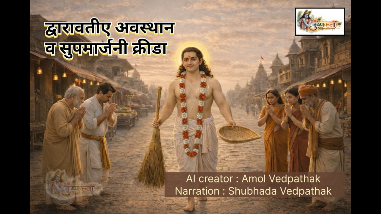 द्वारावतीए अवस्थान व सुपमार्जनी क्रीडा | लीळाचरित्र पूर्वार्ध | श्रीचक्रपाणी महाराजांची दिव्य लीळा 🙏