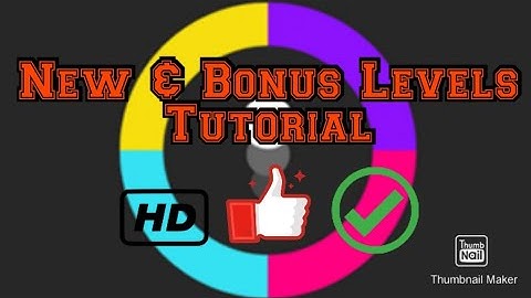 Color Switch; Classic Mode New Levels (33-36, 77-80, 109-112) & Bonus Levels Tutorial