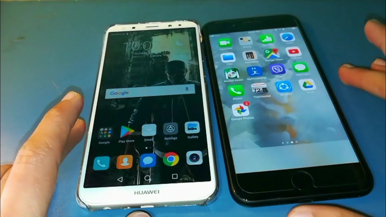 iPhone 7 Plus vs Huawei Mate 10 Lite Speedtest in 2018! - YouTube