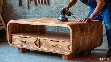 How a Coffee Table Is Born | The Story of an Artistic Table | Wood Shaping and Craft Art