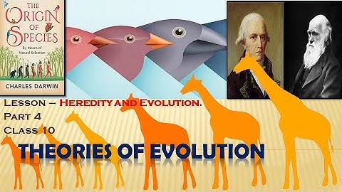 What are theories of EVOLUTION? (Darwin’s theory & Lamarckism )# HEREDITY & EVOLUTION(Class 10/Prt4)