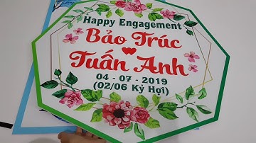 Địa chỉ làm bảng tên cô dâu chú rể - Thiết kế bảng vu quy , bảng tân hôn đám cưới ? ở đâu UY TÍN