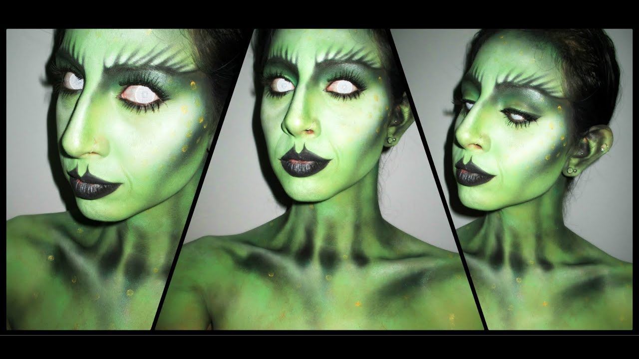 The Lizard Queen Halloween Makeup Tutorial YouTube
