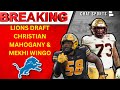 Breaking lions draft christian mahogany  mekhi wingo in the 2024 nfl draft