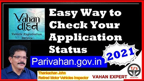 Check Application Status Online -ParivahanSewa- Vahan site
