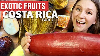 Tasting Exotic Fruits of Costa Rica Part 2 | Sapote, Snake Skin Fruit, Smelly Cucumber, and more!