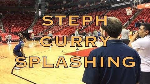 Steph Curry splashing + Jordan Bell yelling "And one!!!" in Houston before 2018 WCF G7