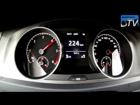 2013 VW Golf 7 2.0TDi (150hp) - 0-225 km/h acceleration (1080p FULL HD) -  YouTube