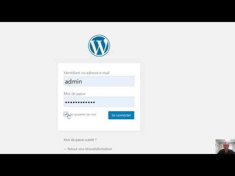 Se connecter à son tableau de bord wordpress en tant qu'administrateur