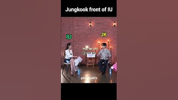 JK with IU wait for end 🤣#bts #jungkook #btsfunny #shorts