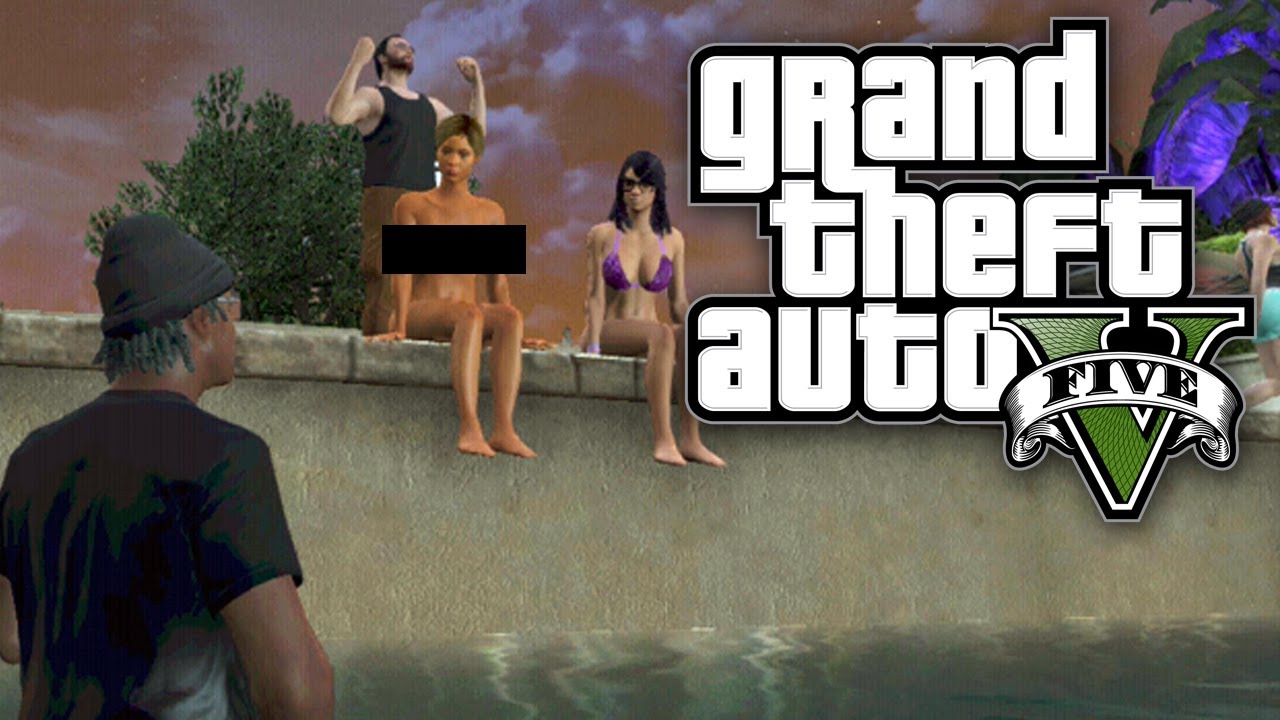 GTA 5 Online Funny Moments - NAKED PEOPLE EVERYWHERE! 