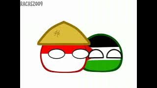 Malaysia and Indonesia help Palestine  #countryballs #animation