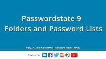 Passwordstate Folders and Password Lists explained