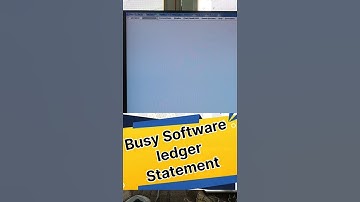 Busy Software ledger Statement report Kaise nikale