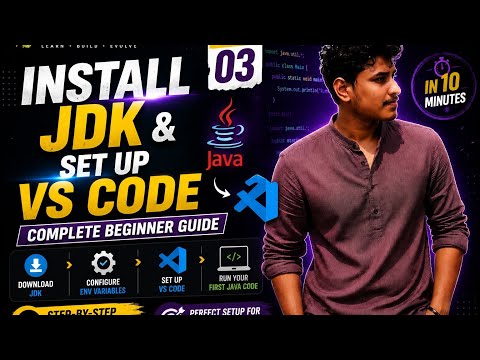 INSTALL JDK & SET UP VS Code (Step by Step) | Start Coding Today! ☕ | Learn Java like an Engineer