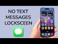 How To Make Text Messages Not Show Up On Lock Screen On iPhone