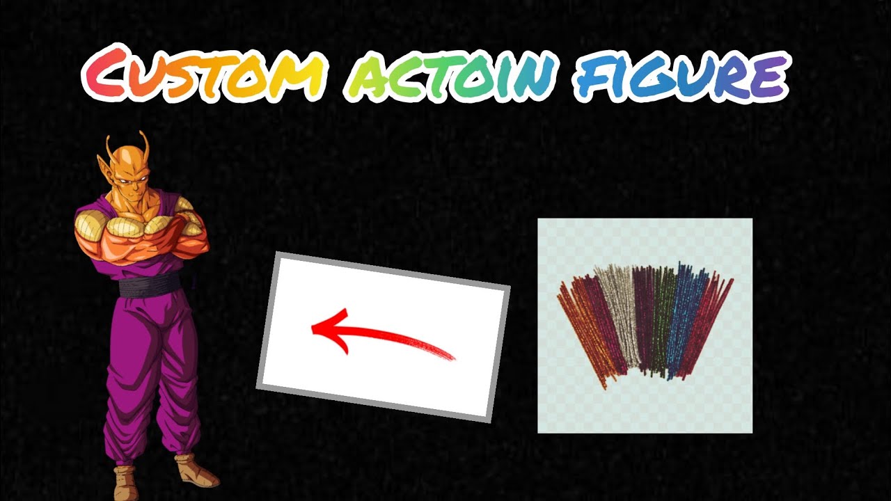 Make your own custom action figure with pipe cleaners! (Orange Piccolo)