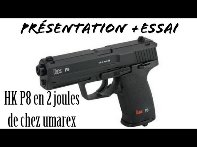 FR] Présentation +Essai du HK P8 2 joules de chez umarex 