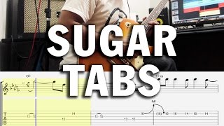 Video thumbnail of "Sugar - Maroon 5 - Electric Guitar Cover Tabs"