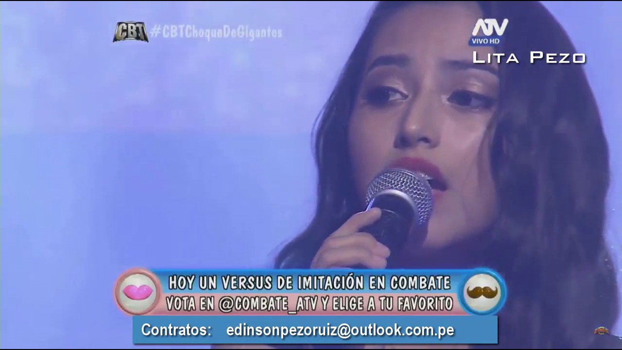 LITA PEZO EN COMBATE canta ASI FUE por ATV 16-08-2017
