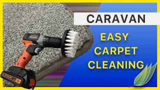 Easy carpet cleaning in the caravan