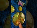 A Rainy Afternoon Lunch | Gorom Bhaat with Sajna pata bora, din kosha, fulkopi mach and daal #asmr
