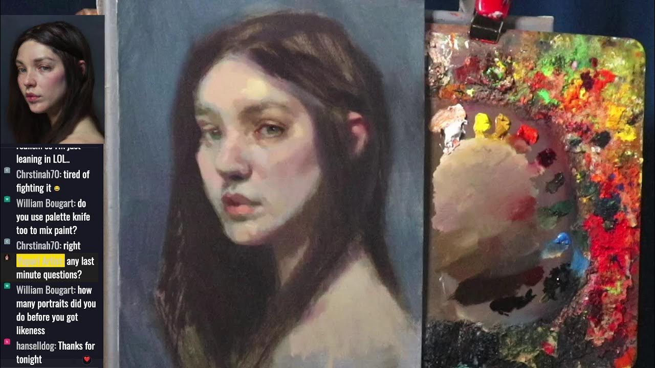 Portrait Painting LIVE! How To Paint "Realistic" YouTube