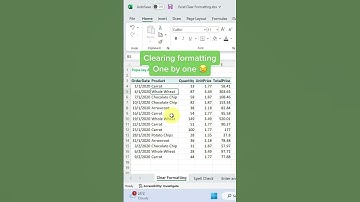 Excel CLEAR Formatting - You don