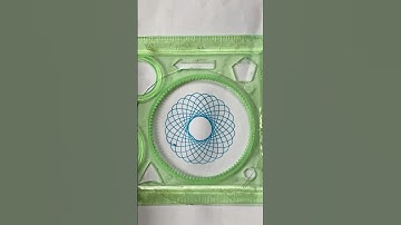 How many rotations did the pen make in total?🤔#art #asmr #relaxing #satisfying #spirograph #shorts