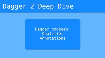 Dagger 2 Deep Dive (39/55) - Dagger codegen: Qualifier Annotations