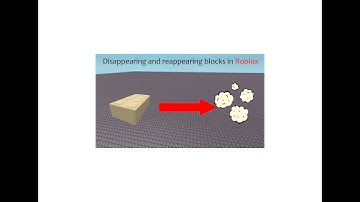 How to make disappearing and reappearing blocks in Roblox!