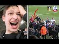 LEEDS COPPER THROWS BOLTON FAN DOWN STAIRS... | Leeds United vs Bolton Vlog