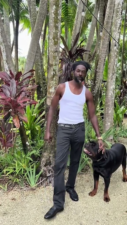 buju banton with his dog #dancehallartist