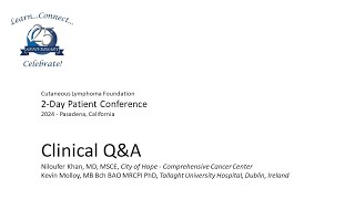 2024 2-Day Patient Conference - Clinical Q&A Panel