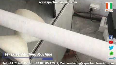 UPVC Pipe Fly Laser Marking Machine I PVC Pipe Laser Marking Machine I #PVCPipeLaserMarkingMachine