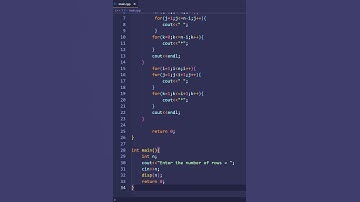 write a program to print the left arrow pattern using function in c++ | PWOS #shorts