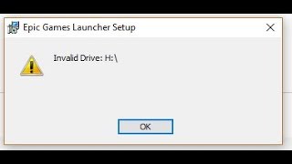 Epic games launcher invalid drive d