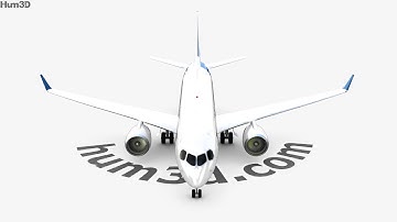 Airbus A220 100 3D model by 3DModels.org