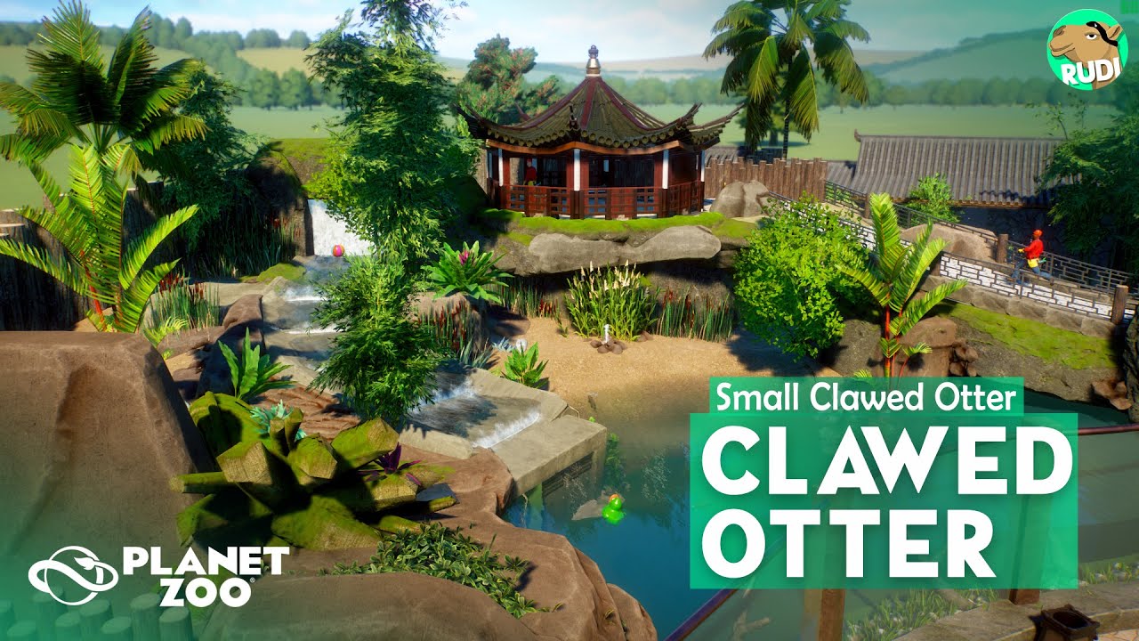 Small Clawed Otter Habitat Underwater Viewing & Gazebo Zoo