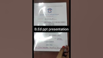 B.Ed Course (1.1.5 )practicum on Individual seminar presention ❤️#powerpoint#presentiondesign#shorts