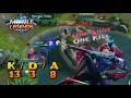 ONE SHOT, SETENGAH BAR HILANG, ONE SHOT LAGI, MATI KAU BOY • Mobile Legends