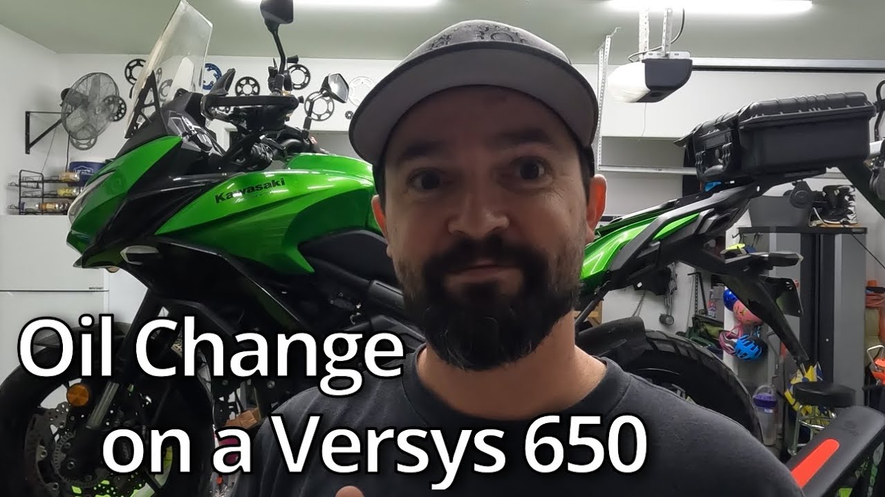 How To Kawasaki Versys 650 Oil and Filter Change YouTube