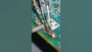 how to solder broken pad track in a pcb