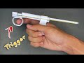 Amazing paper gun making easy  how to make paper gun that shoots  paper craft  ashraful crafts