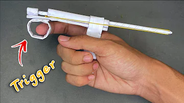 Amazing Paper Gun Making Easy | How to make paper gun that shoots | paper craft | ashraful crafts